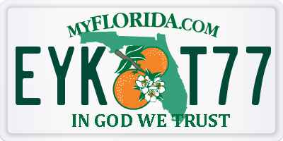 FL license plate EYKT77
