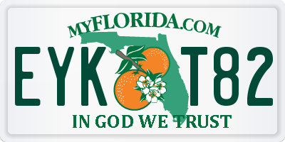 FL license plate EYKT82