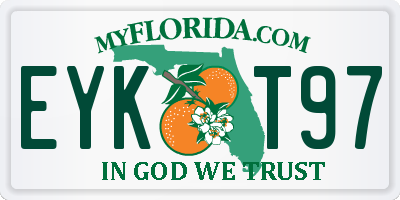 FL license plate EYKT97