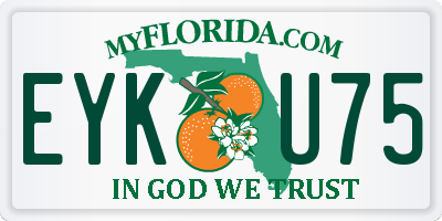 FL license plate EYKU75