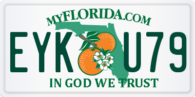 FL license plate EYKU79