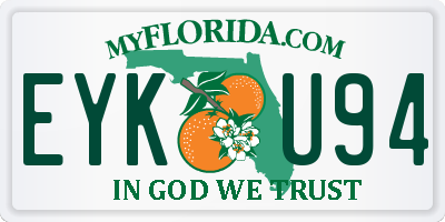 FL license plate EYKU94