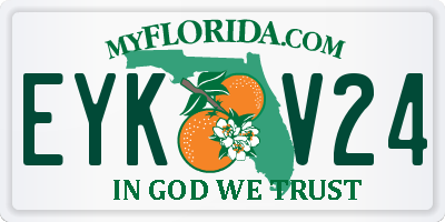 FL license plate EYKV24