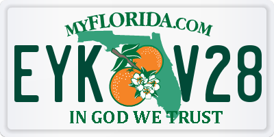 FL license plate EYKV28