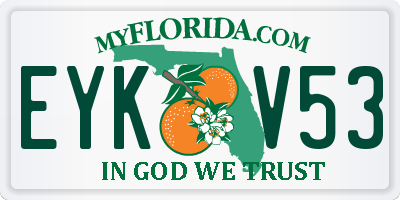 FL license plate EYKV53