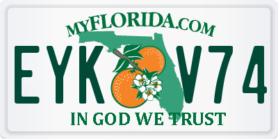 FL license plate EYKV74