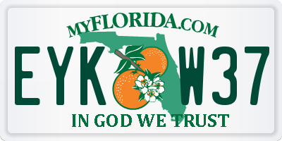FL license plate EYKW37