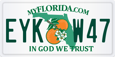 FL license plate EYKW47