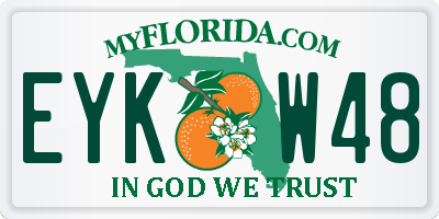 FL license plate EYKW48