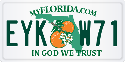 FL license plate EYKW71