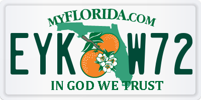 FL license plate EYKW72