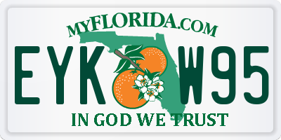 FL license plate EYKW95