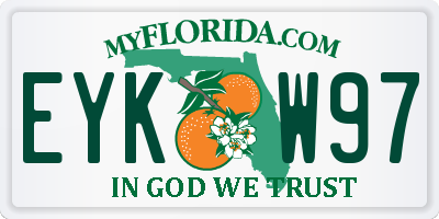 FL license plate EYKW97
