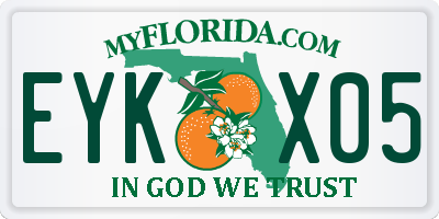 FL license plate EYKX05
