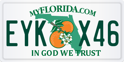 FL license plate EYKX46