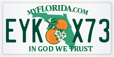 FL license plate EYKX73