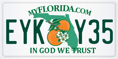 FL license plate EYKY35