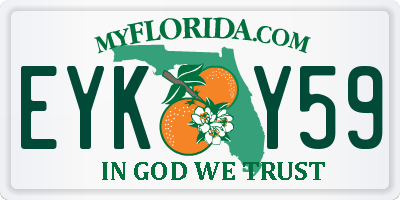 FL license plate EYKY59