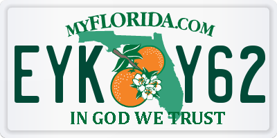FL license plate EYKY62