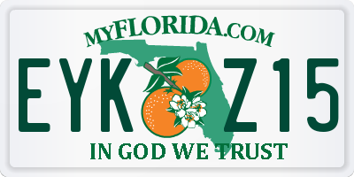 FL license plate EYKZ15