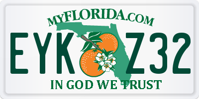 FL license plate EYKZ32