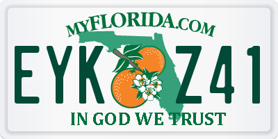 FL license plate EYKZ41