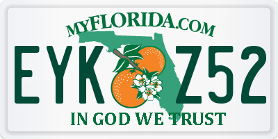 FL license plate EYKZ52