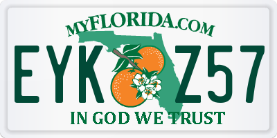 FL license plate EYKZ57