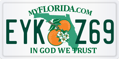 FL license plate EYKZ69