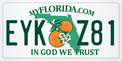 FL license plate EYKZ81