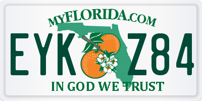 FL license plate EYKZ84