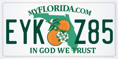 FL license plate EYKZ85
