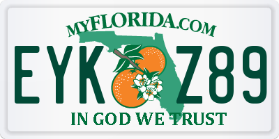 FL license plate EYKZ89