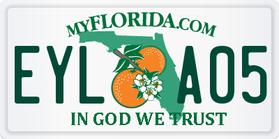 FL license plate EYLA05