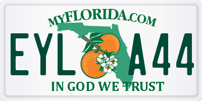 FL license plate EYLA44