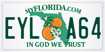 FL license plate EYLA64