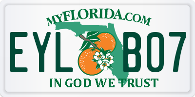 FL license plate EYLB07