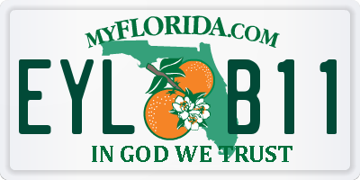 FL license plate EYLB11