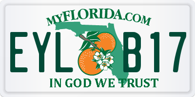 FL license plate EYLB17