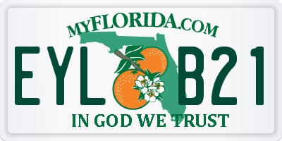 FL license plate EYLB21
