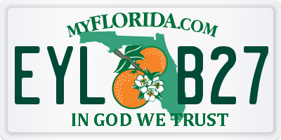 FL license plate EYLB27