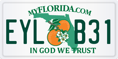 FL license plate EYLB31