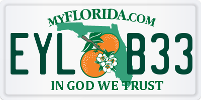 FL license plate EYLB33