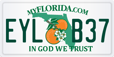 FL license plate EYLB37