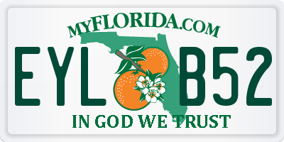 FL license plate EYLB52
