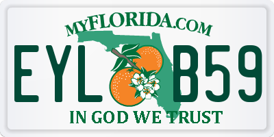 FL license plate EYLB59