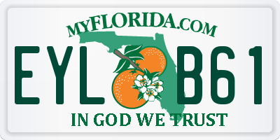 FL license plate EYLB61
