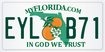 FL license plate EYLB71