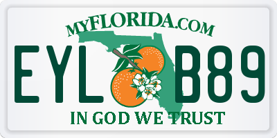 FL license plate EYLB89