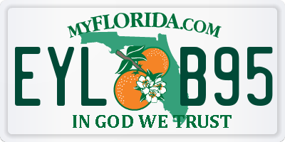 FL license plate EYLB95